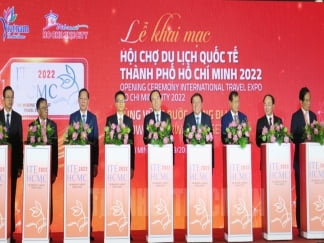 Hội chợ ITE HCMC 2022 do Sở Du lịch TP.HCM và Tổng cục Du lịch tổ chức đã chính thức khai mạc tại TP.HCM