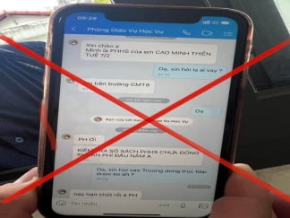 Công an TP.HCM cảnh báo phụ huynh về tin nhắn đóng học phí